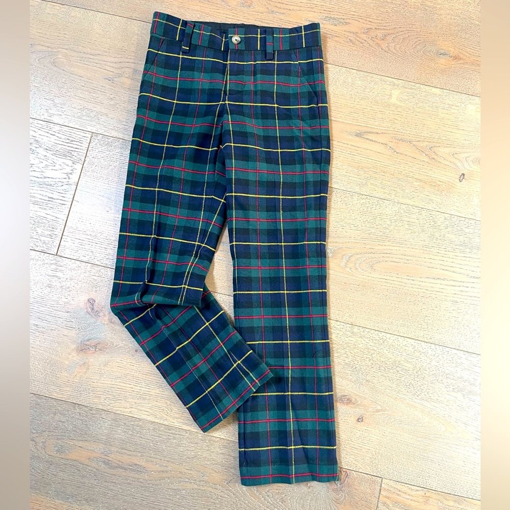 Janie and Jack boys plaid dress pants